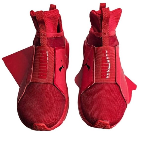 Puma Fierce Womens Fierce 2 High Risk Red High Top Trainers Size 7 - Picture 7 of 9